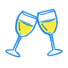 אייקון כוסות יין